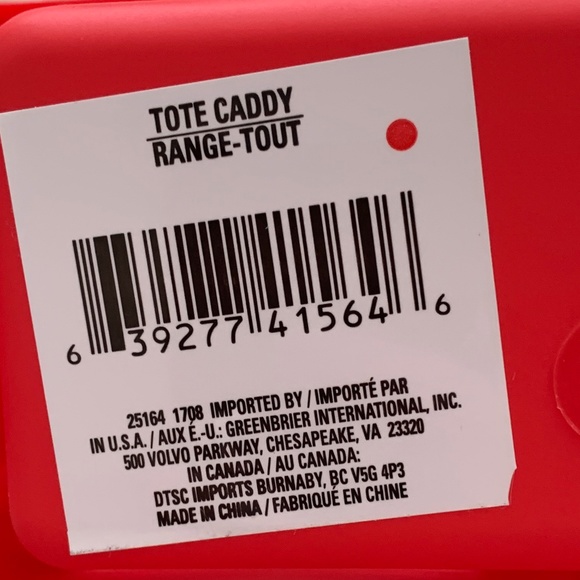 NWT 8 Teal & 2 Red Mini Caddy Sachet - Picture 5 of 6